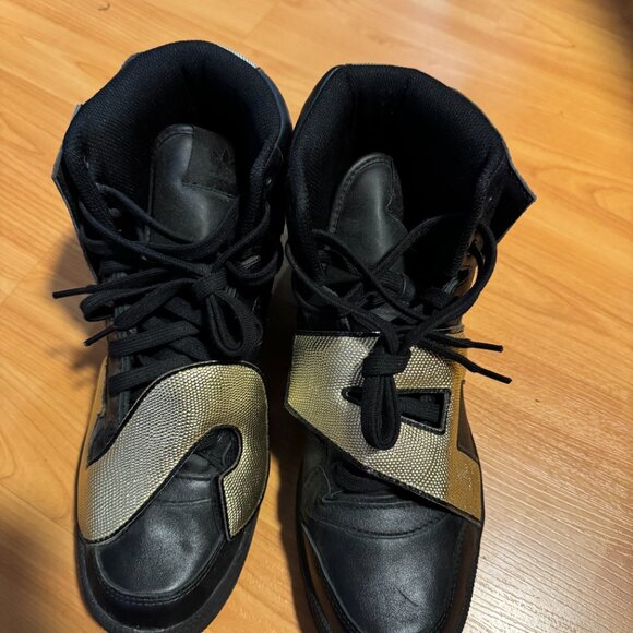 Adidas Jeremy Scott Black and Gold Sneakers - Picture 4 of 4